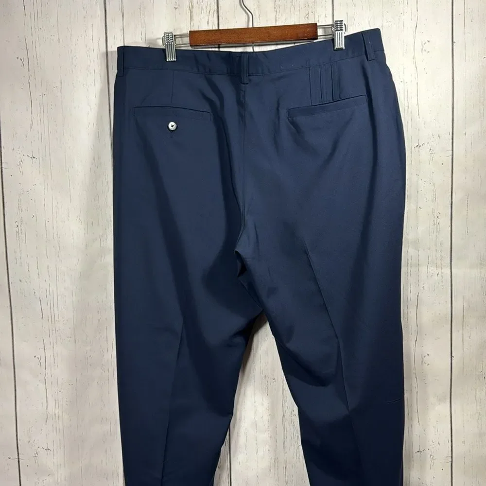 Adidas Climate Mens Pants 38X34 Chino Golf Breathable Stretch Blue Casual Pants